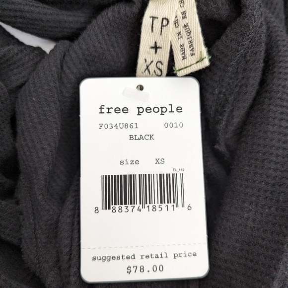 NWT Free People We The Free Wonder Woman Goth Mock Neck Thermal Tunic XS - Picture 13 of 13